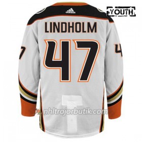 Barn Ishockey Anaheim Ducks Tröja HAMPUS LINDHOLM 47 Adidas Vit Authentic